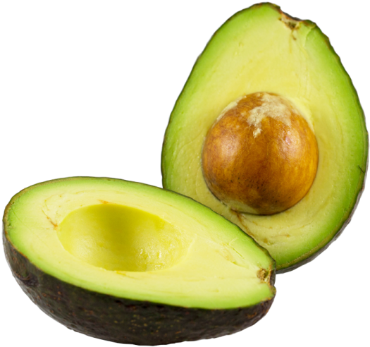 Fresh Halved Avocado