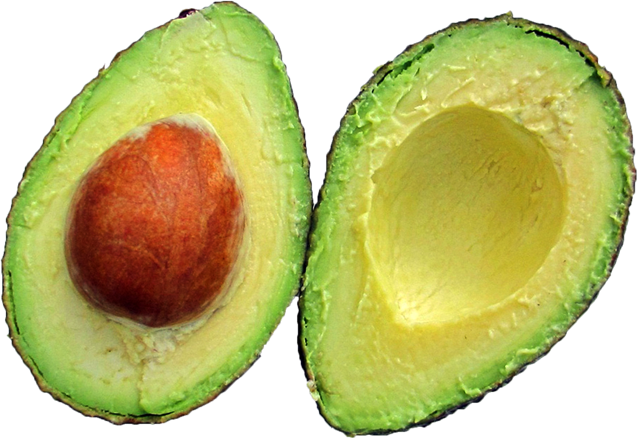 Fresh Halved Avocado