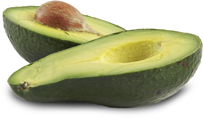 Fresh Halved Avocado With Pit