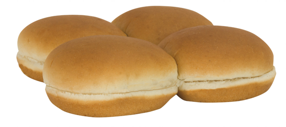 Fresh Hamburger Buns Isolated