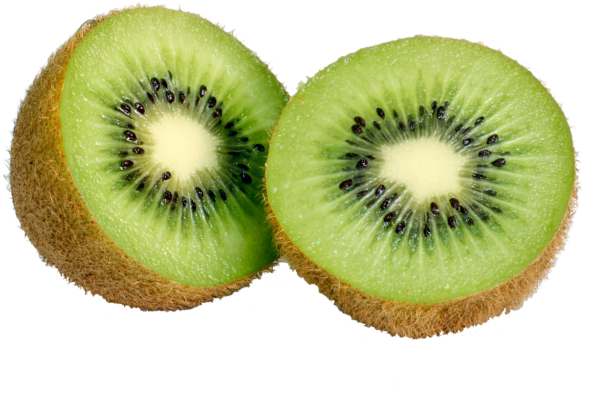 Fresh Kiwi Slices Transparent Background