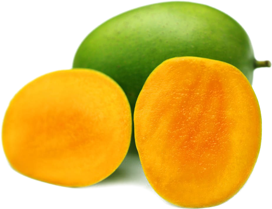 Fresh Mangoand Slices.png PNG with transparent background