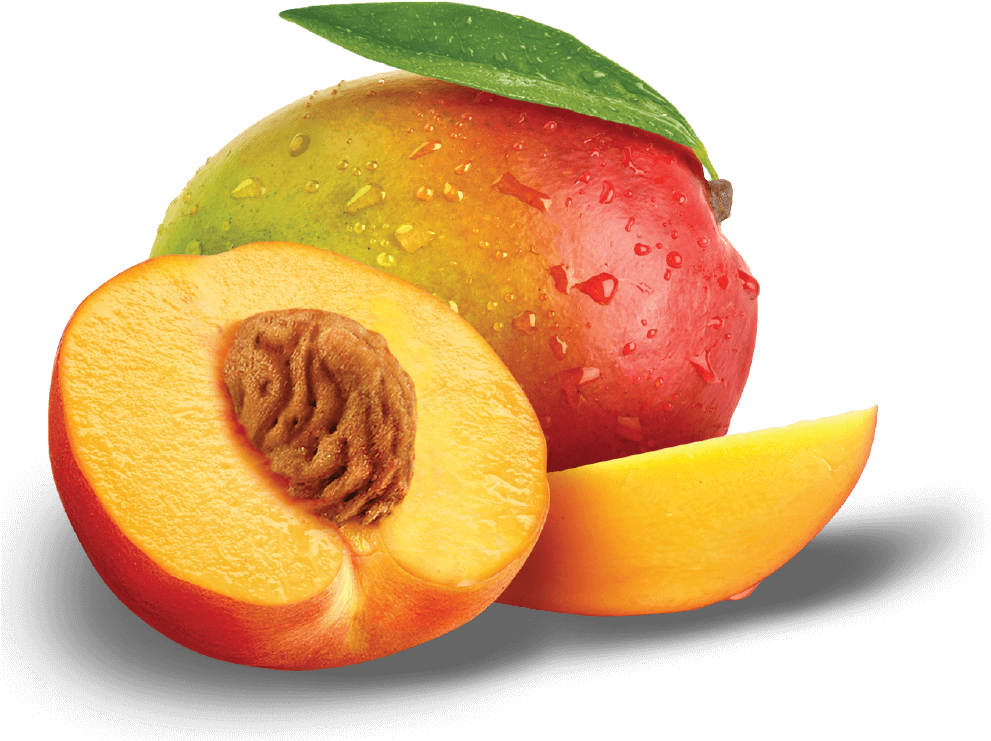 Fresh Mangoand Slices.png PNG with transparent background