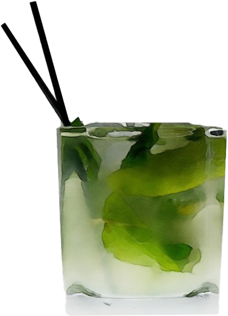 Fresh Mojito Cocktail Glass