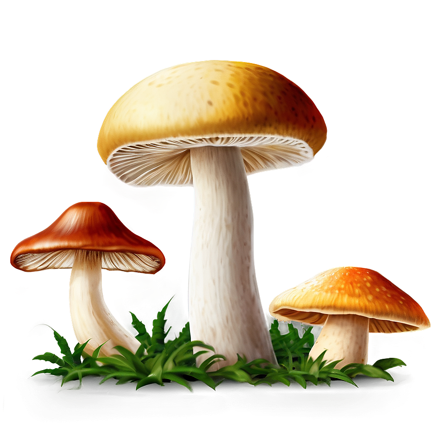 Fresh Mushrooms PNG  emi PNG with transparent background