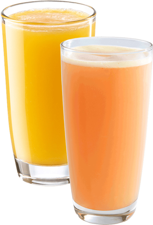 Fresh Orangeand Carrot Juices