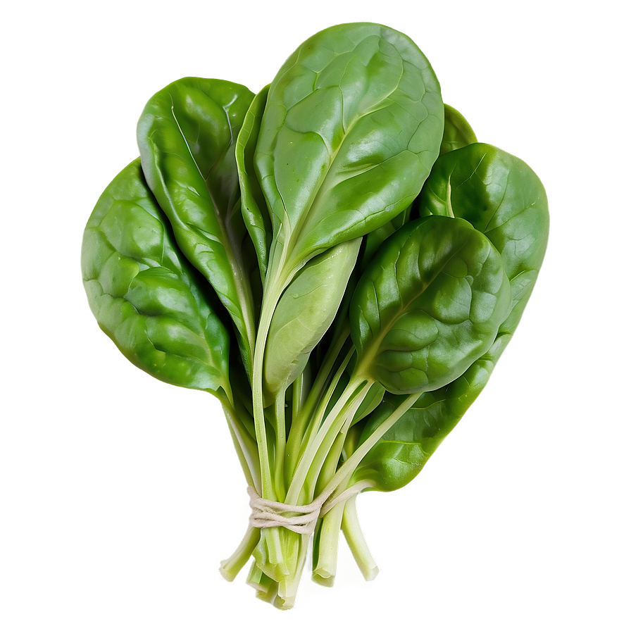 Fresh Organic Spinach Bunch PNG 06252024 PNG with transparent background