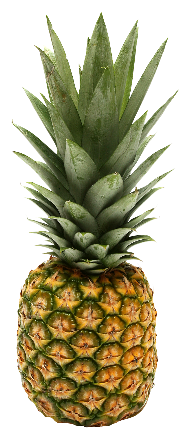 Fresh Pineapple Isolatedon Background