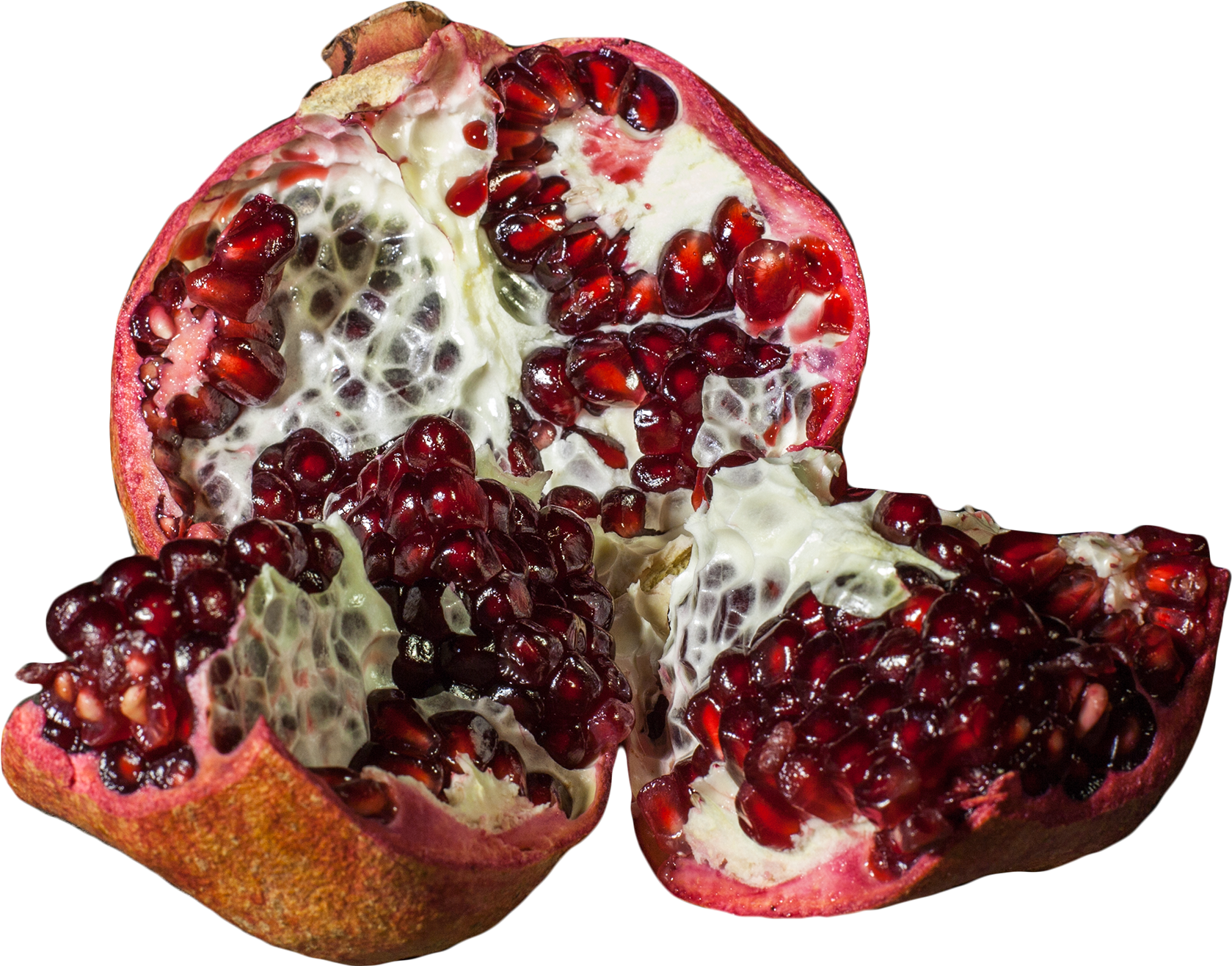 Fresh Pomegranate Halves