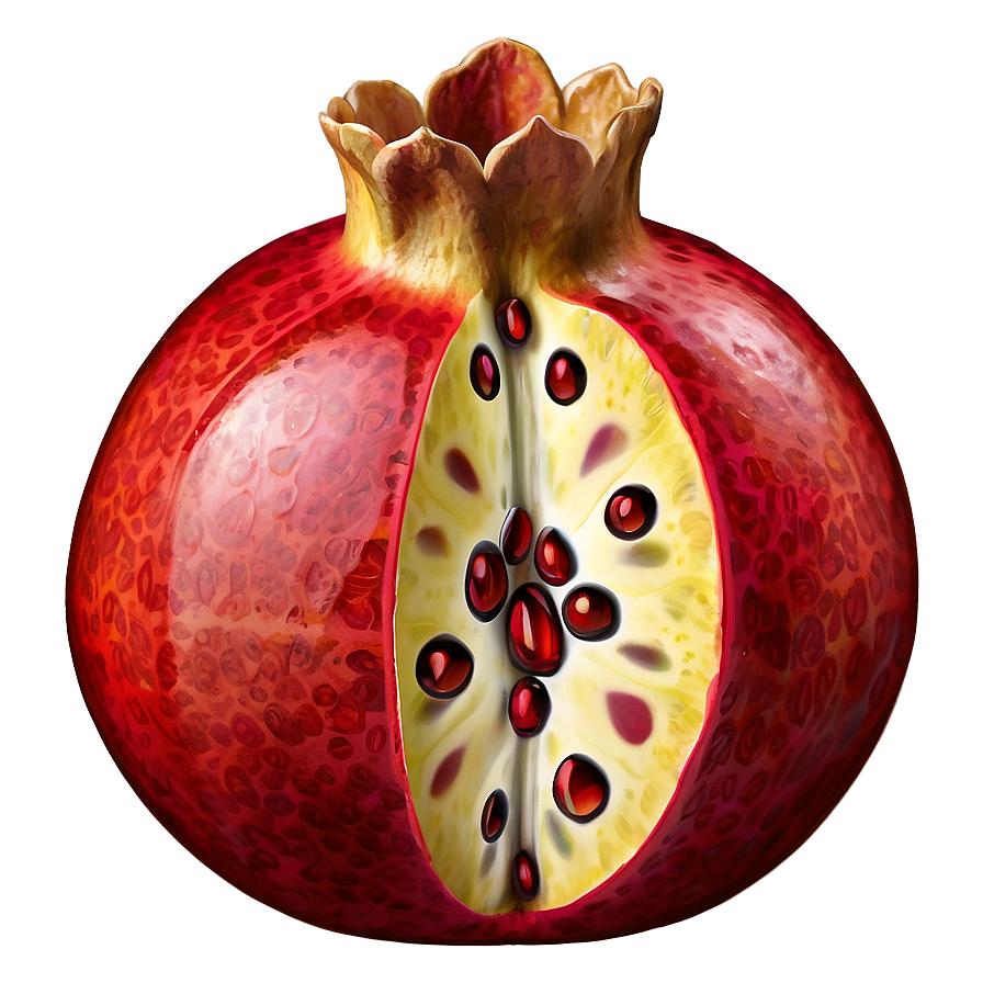 Fresh Pomegranate PNG 94 PNG image with a transparent background, free high-resolution download