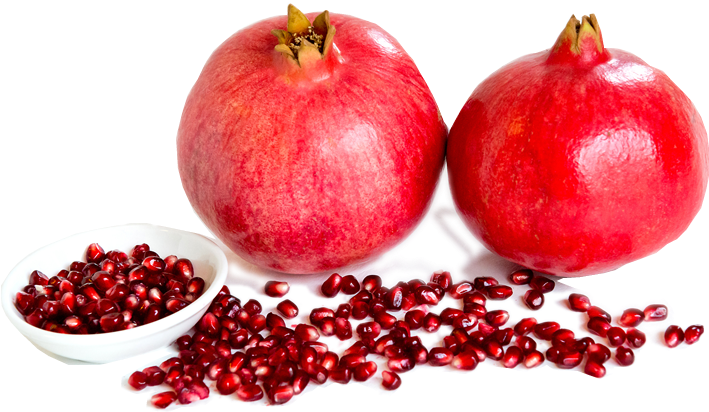 Fresh Pomegranatesand Seeds