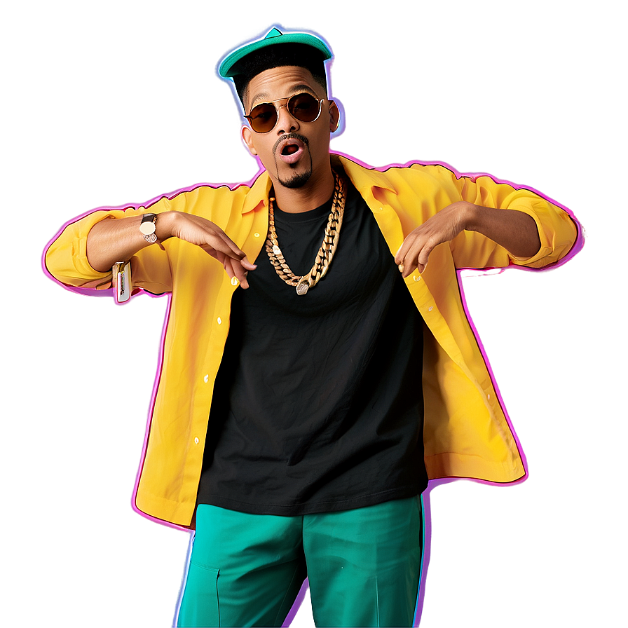 Fresh Prince Vintage Tee Design Png 8