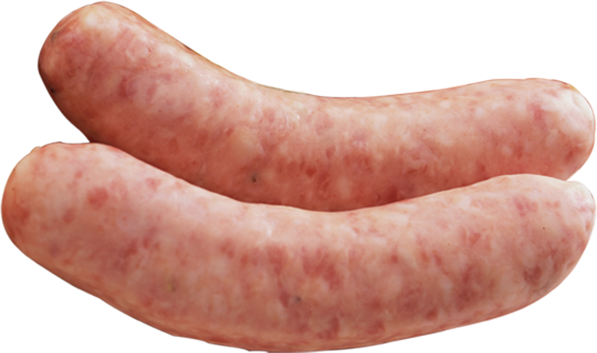 Fresh Raw Sausages Isolated