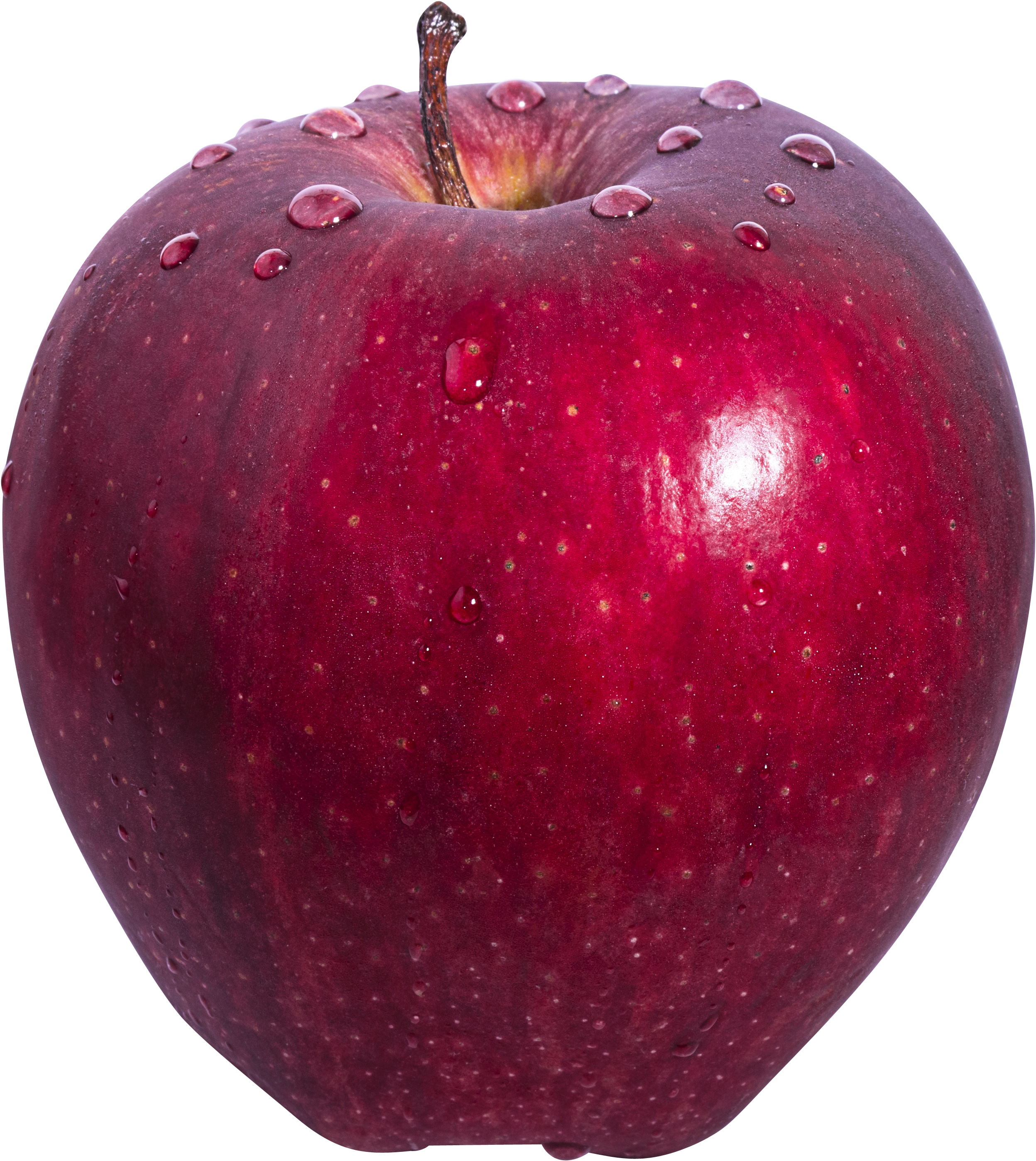 Fresh Red Applewith Water Droplets.png