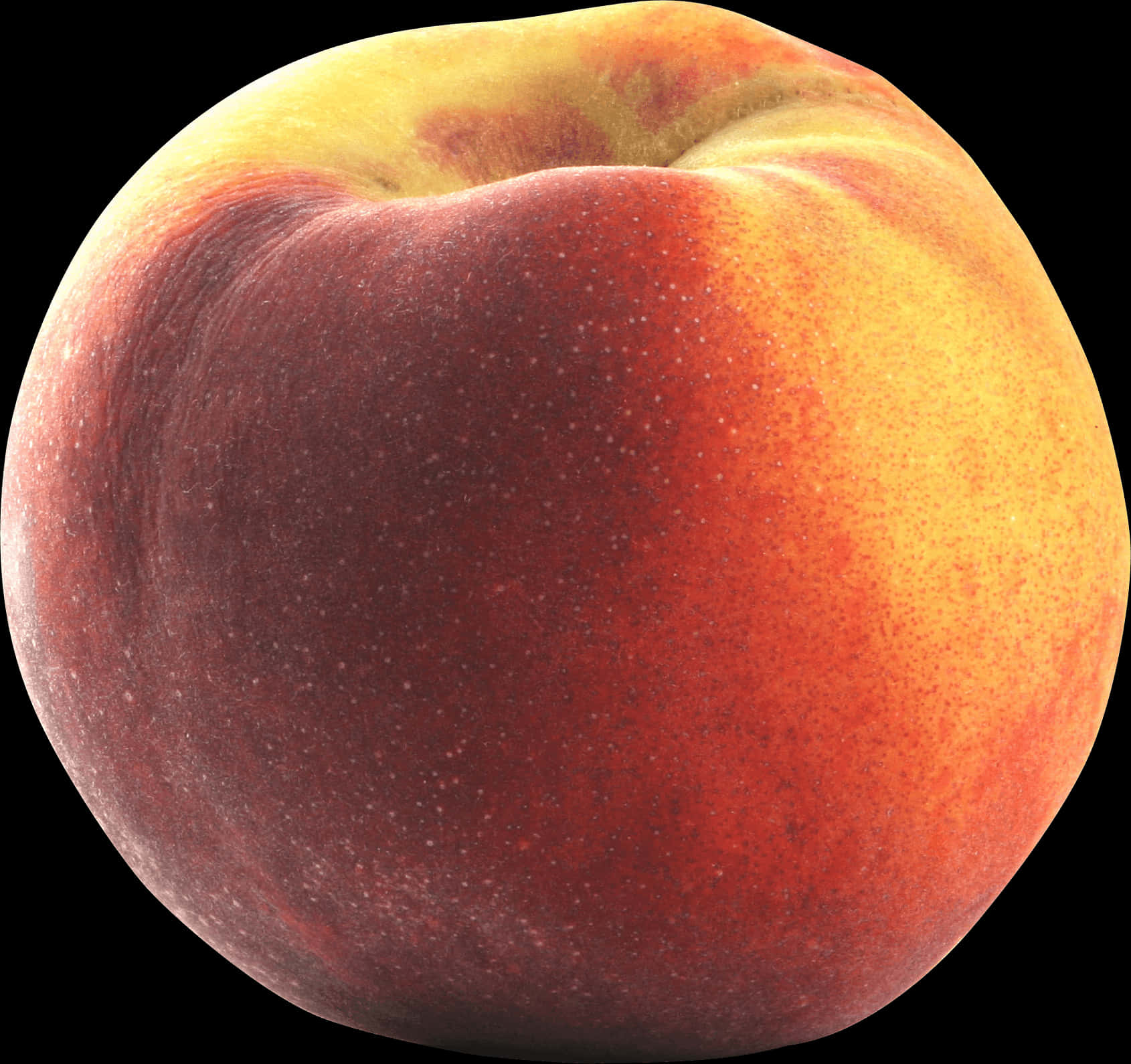 Fresh Ripe Peach Closeup