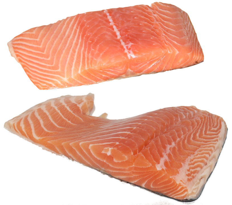 Fresh Salmon Fillets Transparent Background