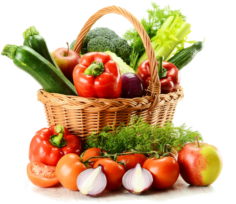 #ftestickers #scfood #food #vegetables #basket - Basket Of Vegetables Hd, HD Png Download PNG with transparent background