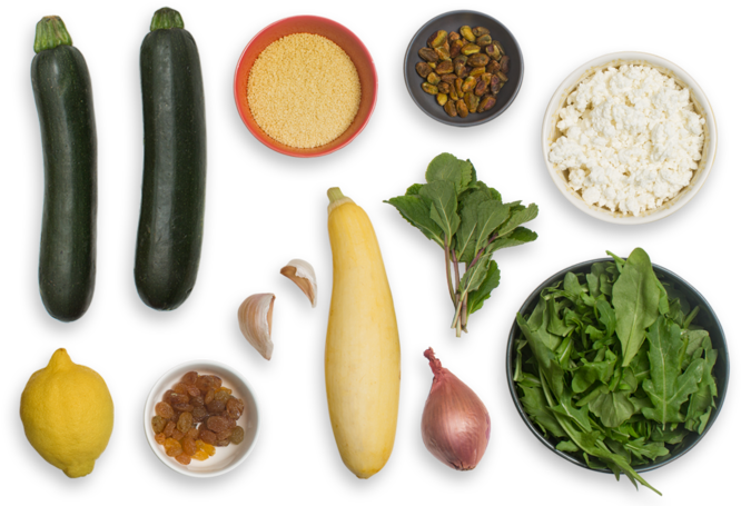 Couscous-stuffed Zucchini With Goat Cheese & Summer - Zucchini, HD Png Download PNG with transparent background