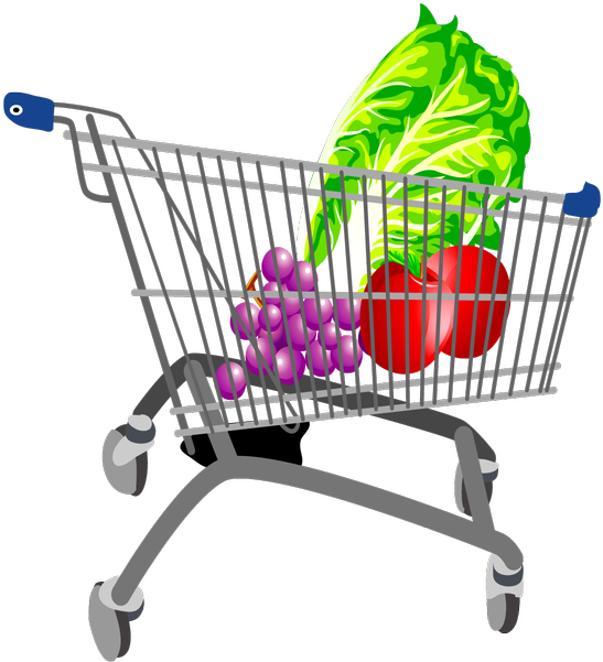 Fresh Vegetablesin Shopping Cart