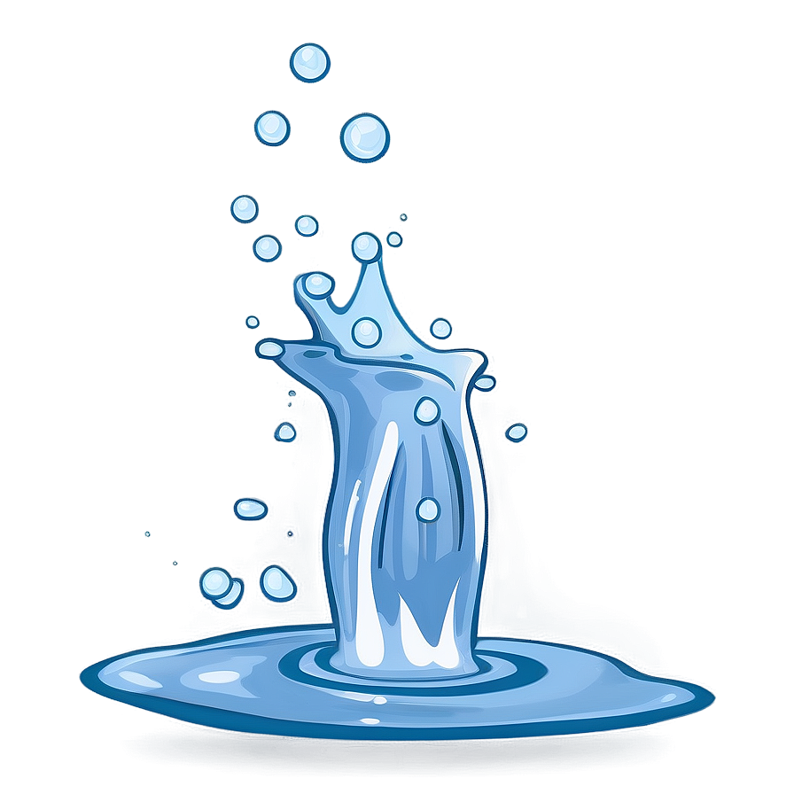 Fresh Water Splash Cartoon Png Cbe5