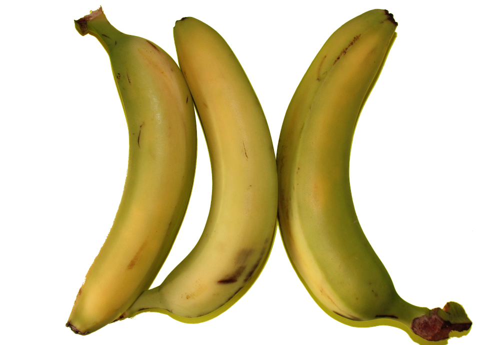 Fresh Yellow Bananas Isolated