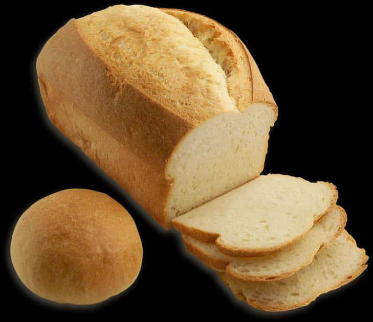 Freshly Baked Breadand Slices.jpg PNG with transparent background