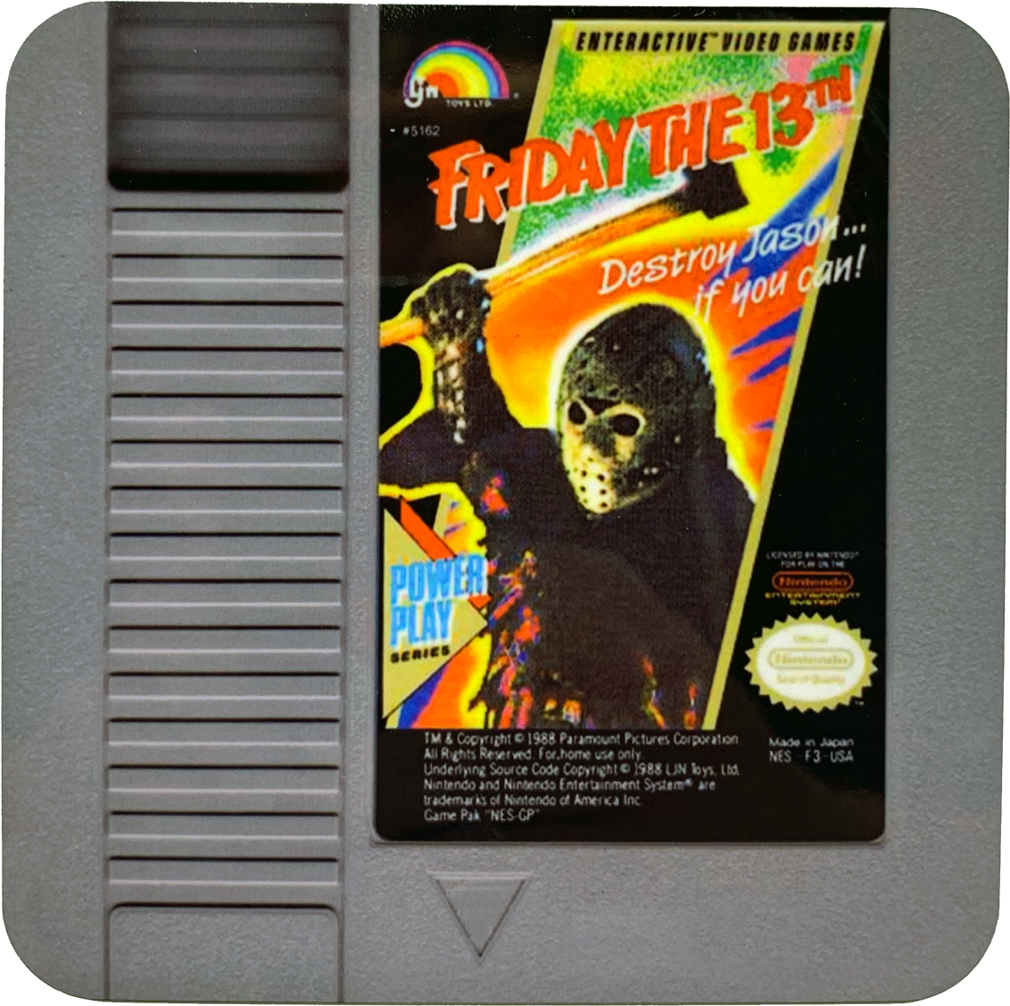 Friday The 13th Nes Drink Coaster - Friday The 13th Nes Cartridge, HD Png Download PNG with transparent background