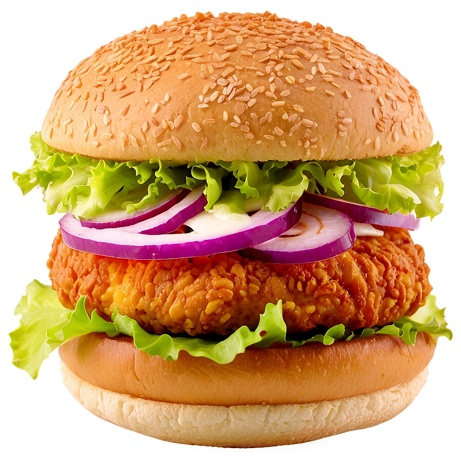 Fried Chicken Burger Png 05242024