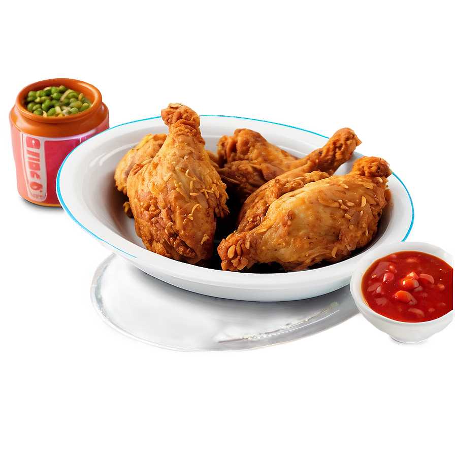 Fried Chicken Meal Png 05242024