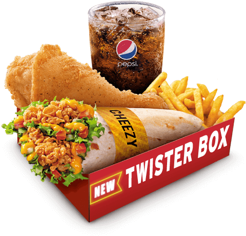 Fried Chicken Twister Combo Meal