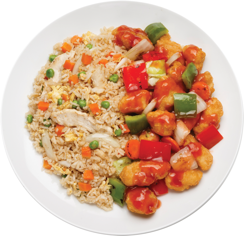 Combo Plate Cfr Ssc 800 - Fried Rice Plate Png, Transparent Png PNG with transparent background