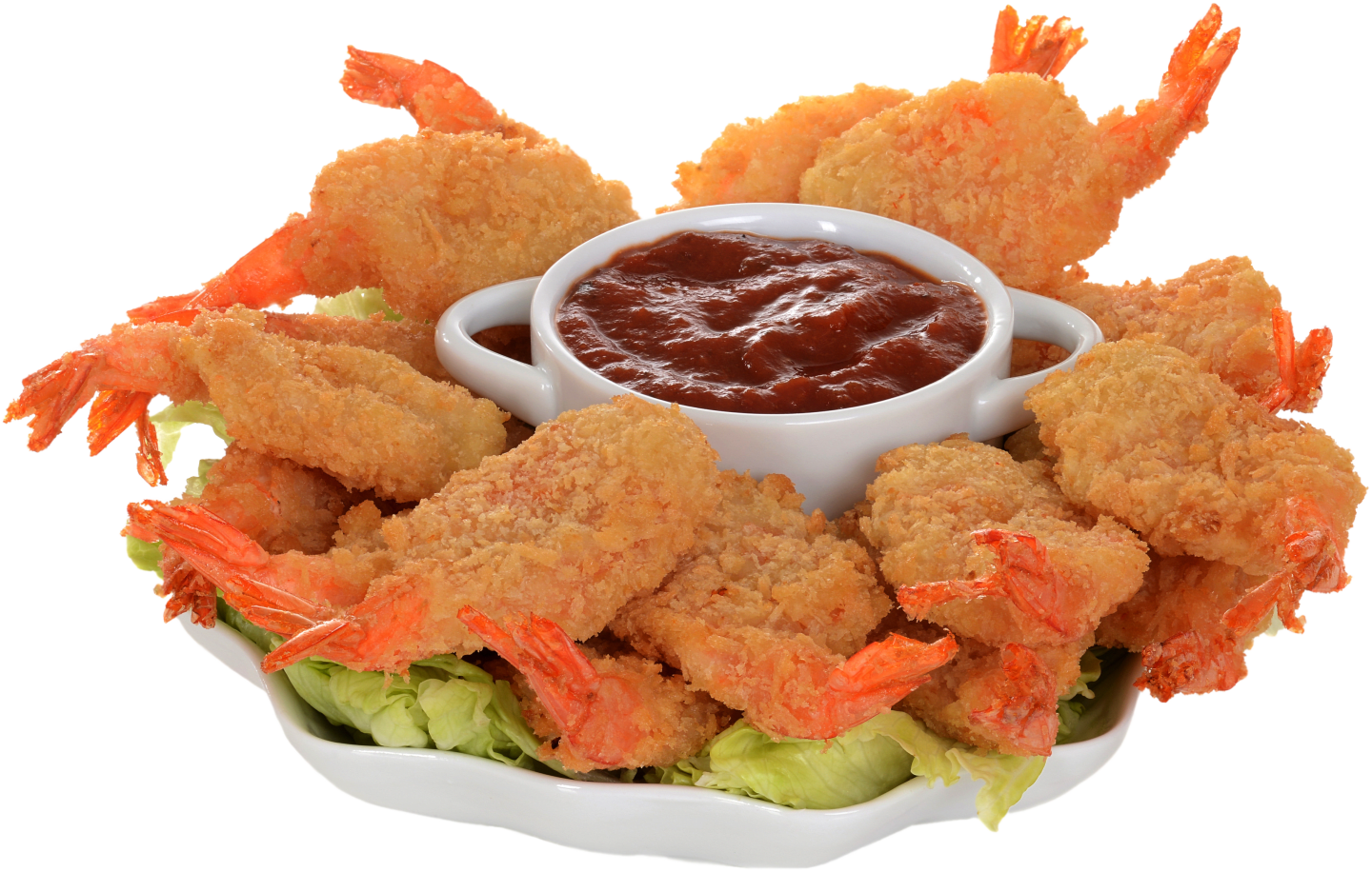 Fried Shrimp Platterwith Dipping Sauce