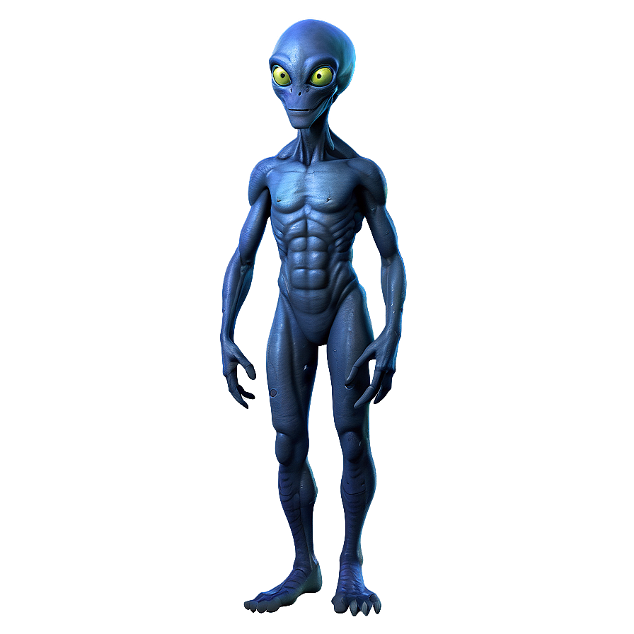 Friendly Cartoon Alien Png Lku