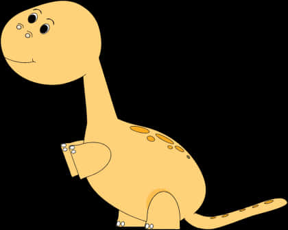 Friendly Cartoon Dinosaur