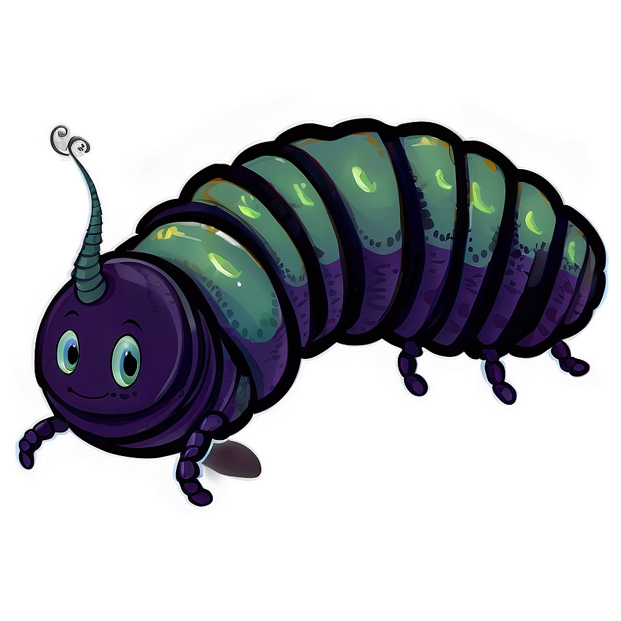 Friendly Caterpillar Character Png Nbj42