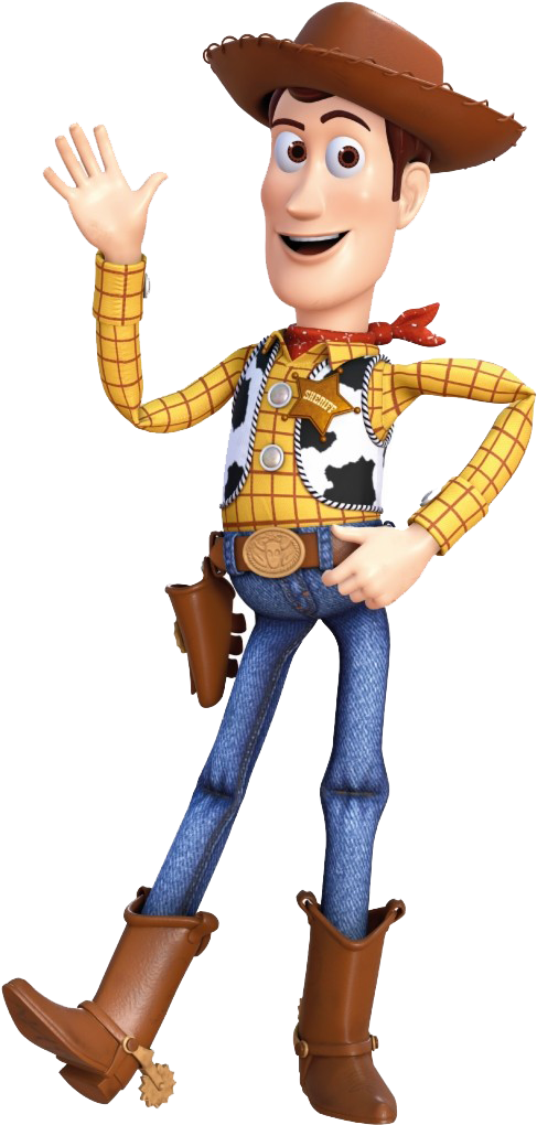 Friendly Cowboy Character Waving