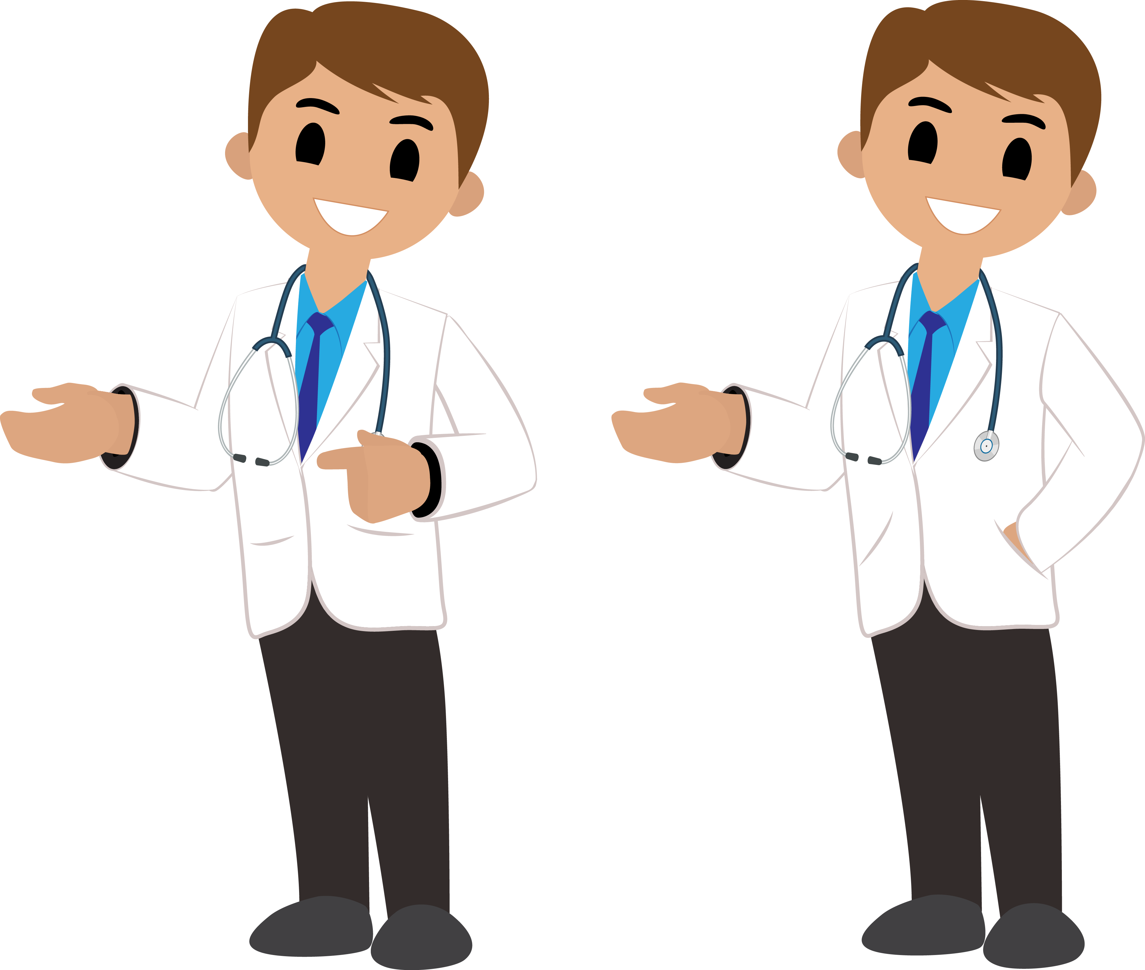 Friendly Doctor Cartoon Clipart