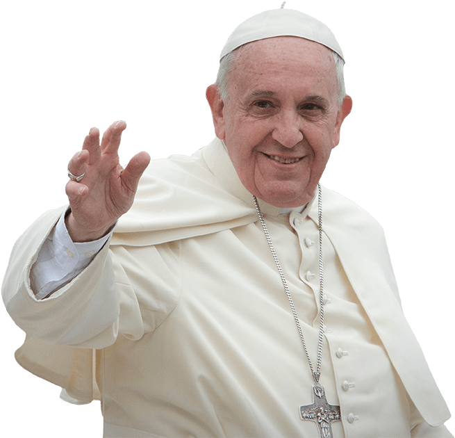 Friendly_ Gesture_ Papal_ Figure.png PNG with transparent background