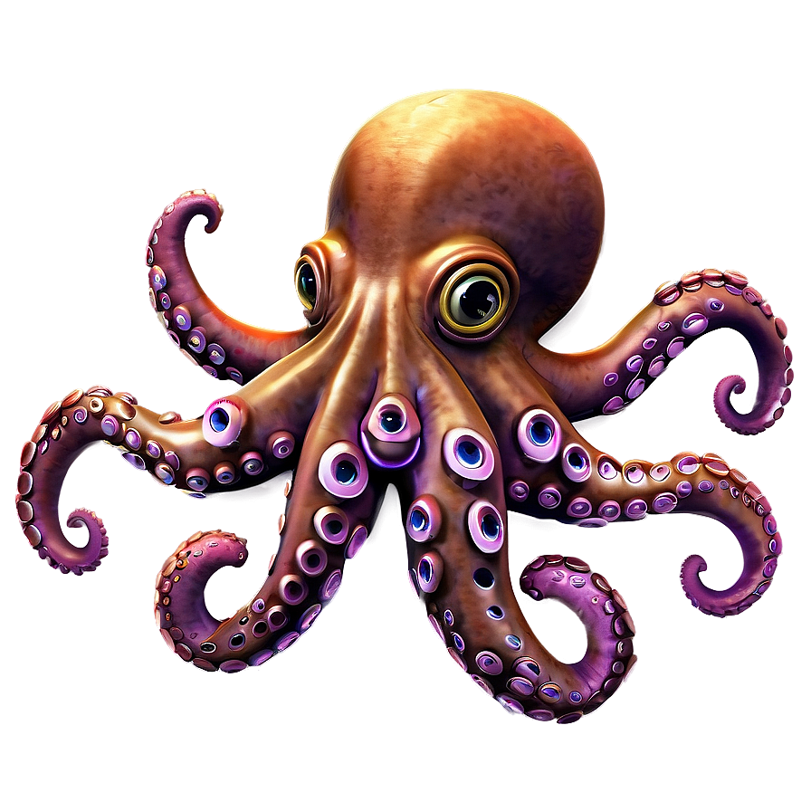 Friendly Octopus Png 05062024