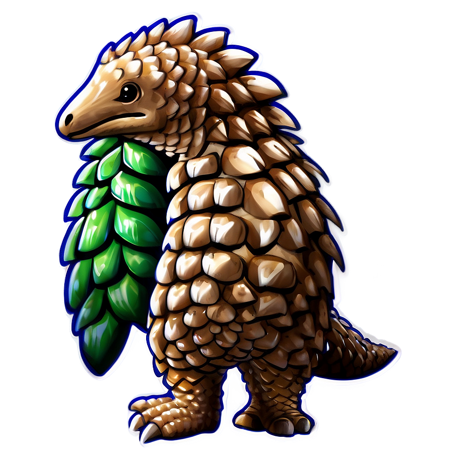 Friendly Pangolin Mascot Png 13