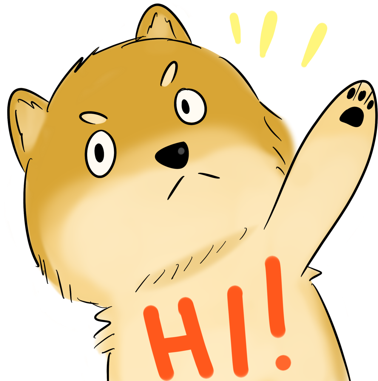 Friendly Shiba Inu Greeting