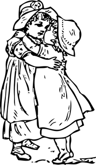 Friends Cast Black Silhouette PNG with transparent background