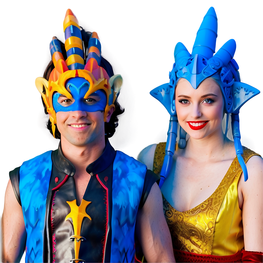 Friends In Fantasy Costumes Png 90