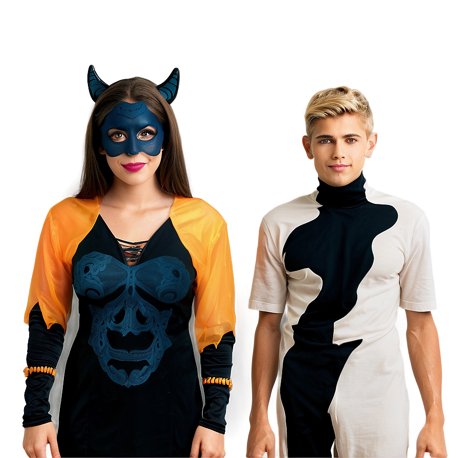 Friends In Halloween Costumes Png 05212024