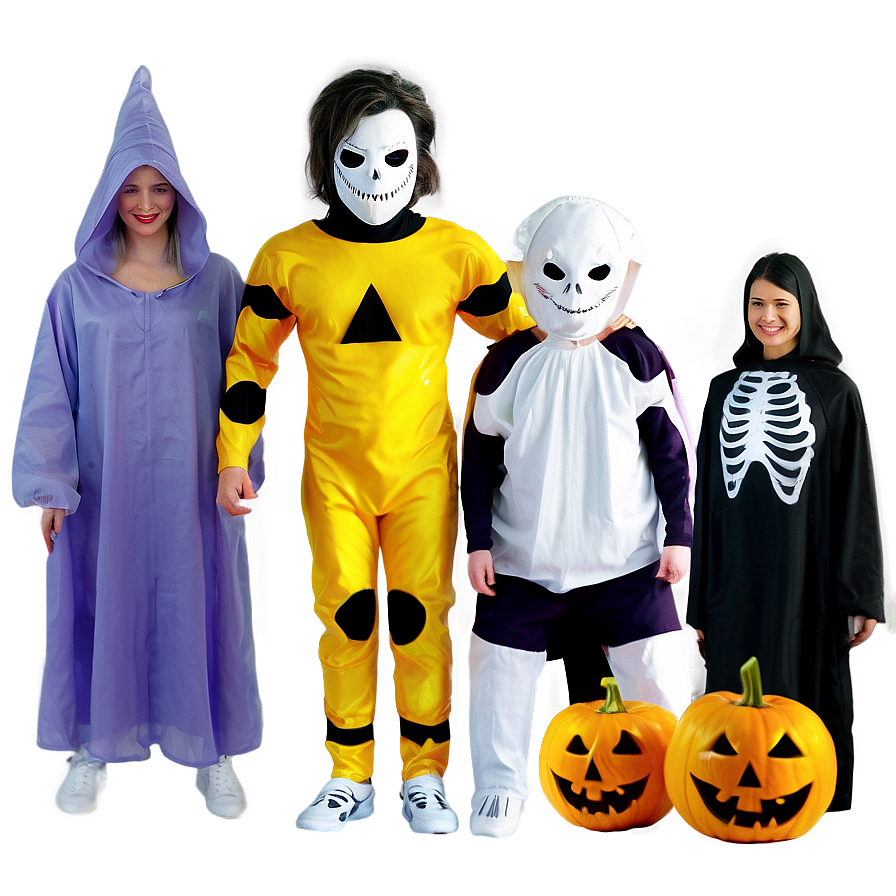 Friends In Halloween Costumes Png 05212024