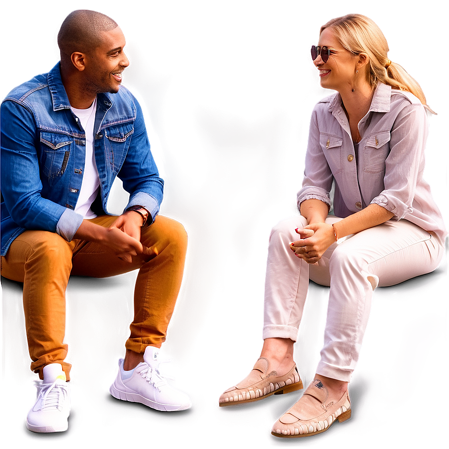 Friends Sitting in Circle PNG 05252024 PNG with transparent background