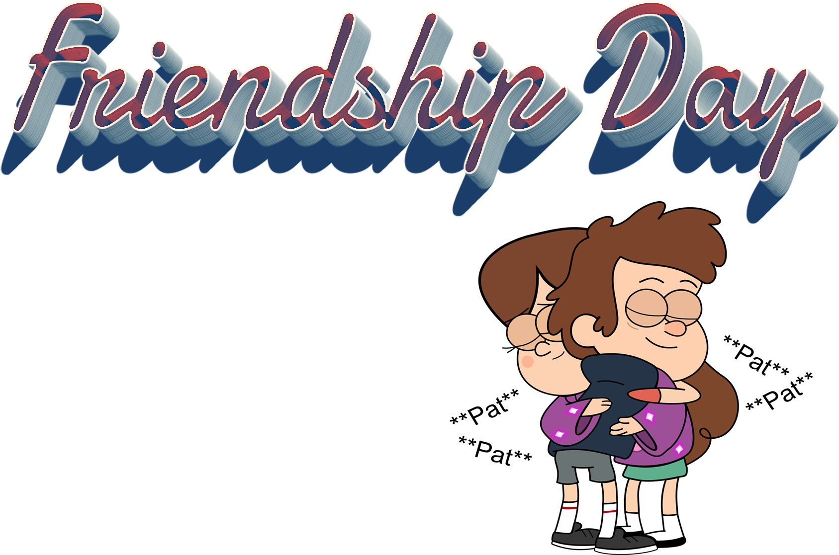 Friendship Day Celebration PNG with transparent background