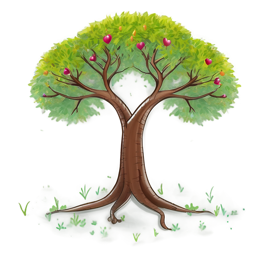Friendship Tree Illustration PNG ldq19 PNG with transparent background