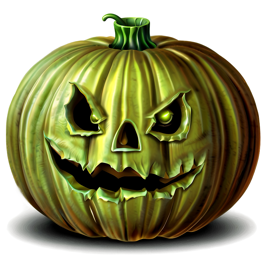 Frightening Pumpkin Illustration Png 06292024