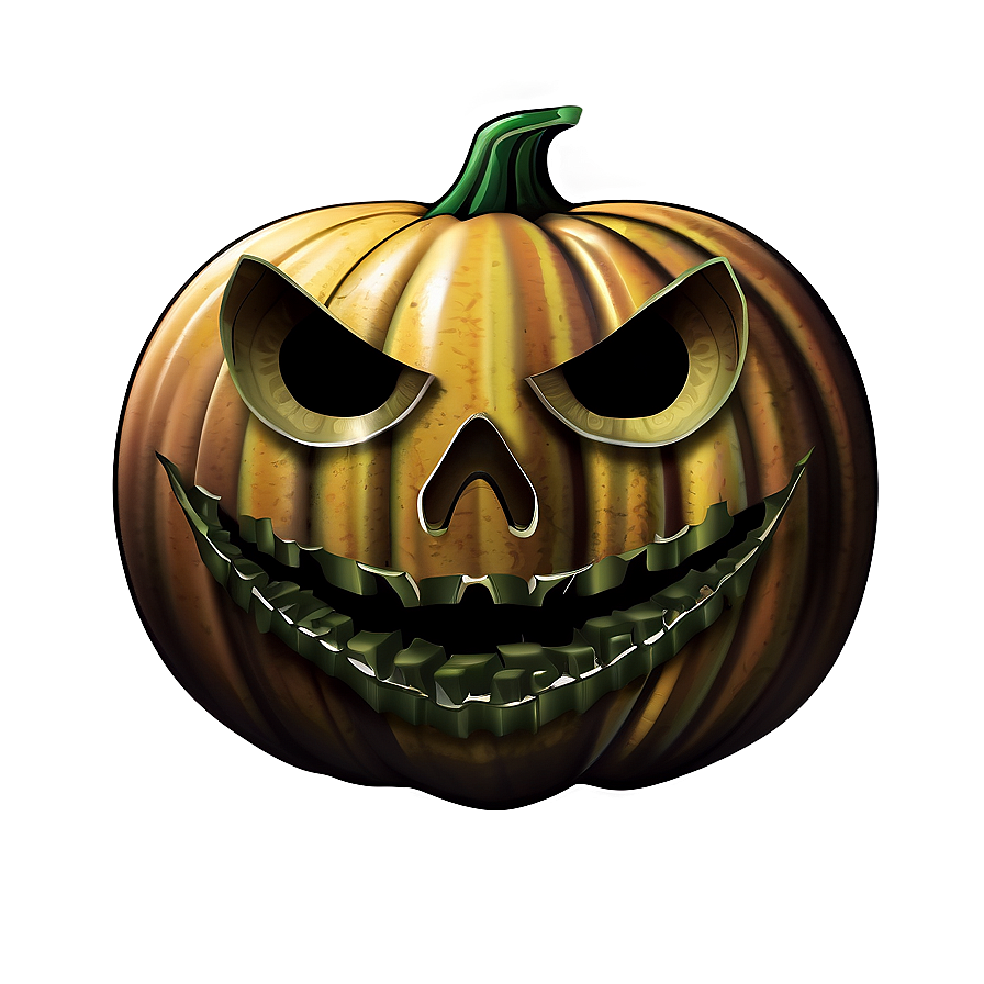 Frightening Pumpkin Illustration Png Boj70